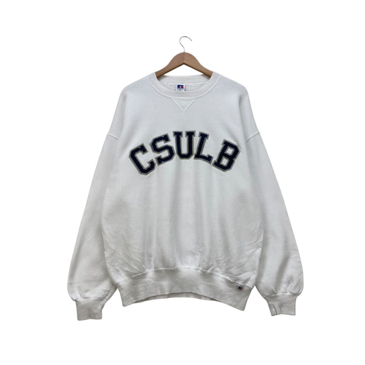 Russell Athletic 💥Vintage Rusell Spellout Csulb Sweatshirt Size US M / EU 48-50 / 2 - 1 Thumbnail
