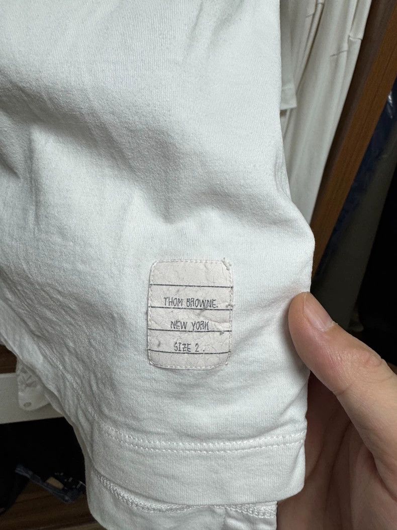 Thom Browne Thom Browne White polo shirt Size US M / EU 48-50 / 2 - 2 Thumbnail