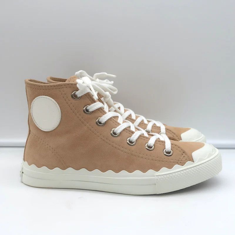 Chloe o1y0825 Hi-Top Sneakers in Sand Size US 5 / IT 35 - 2 Thumbnail