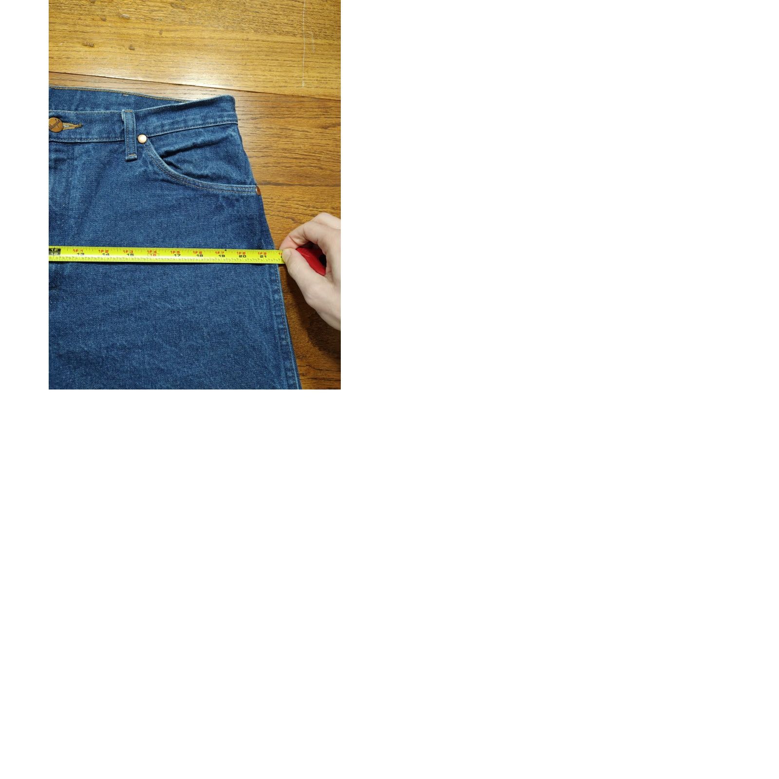 Wrangler VINTAGE Wrangler 13MWZ Jeans Cowboy Cut Western Denim Mens 35x30 Blue 5-Pocket Slimming Regular Straight Euro Wash 80s 90s Cowboy Mens Size US 35 - 9 Thumbnail