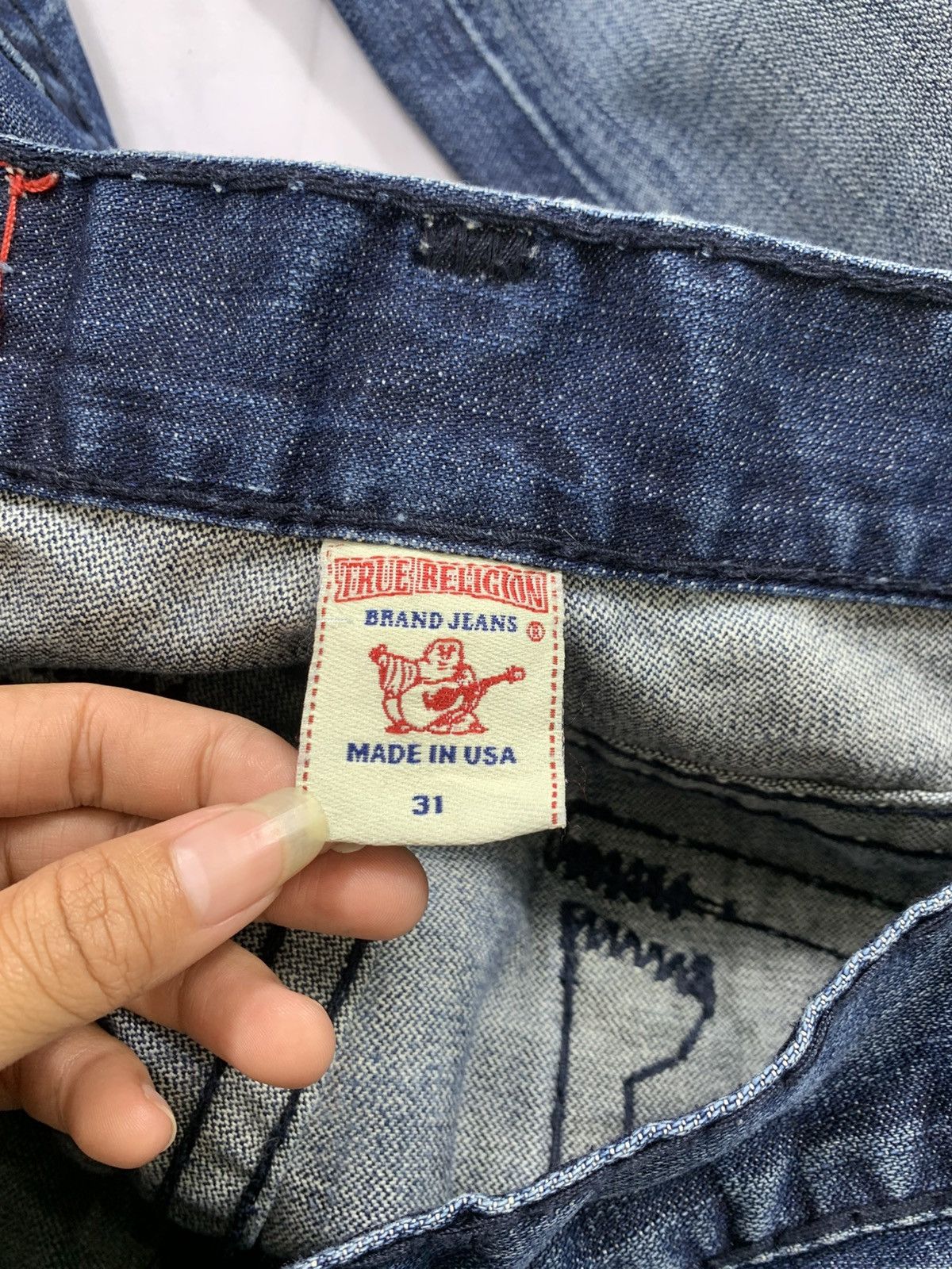 Tornado Mart Vintage True Religion Denim Flered Jeans Size US 32 / EU 48 - 6 Thumbnail