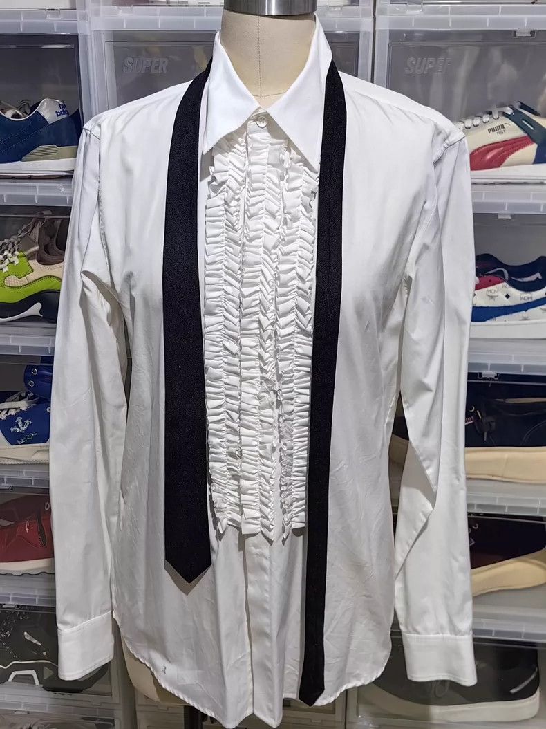 Dries Van Noten driesvan noten Ruffled shirt 2503-Nextarrow Size US M / EU 48-50 / 2 - 3 Thumbnail