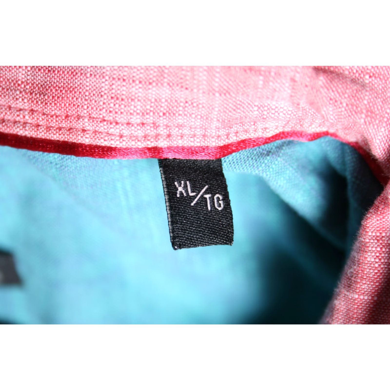 Vintage Viyella Shirt XL Blue Contempo Turquoise w/Pink Trim Button Front Button-Up Long Sleeve Mens (Adult) XL Blue Contempo Turquoise Pink Trim Size US XL / EU 56 / 4 - 6 Thumbnail