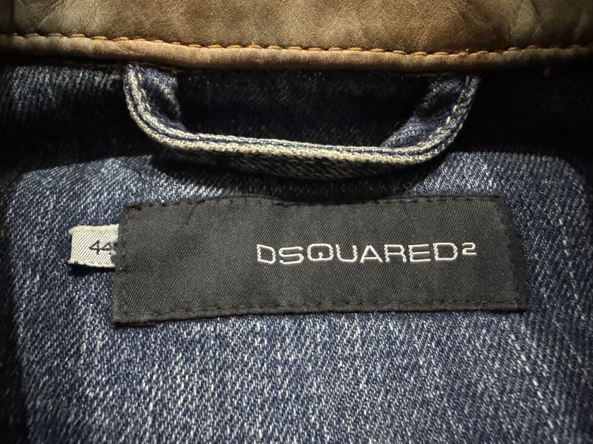 Dsquared2 Dsquared2 Embroidery Denim Jacket With Leather Collar Size M / US 6-8 / IT 42-44 - 5 Thumbnail