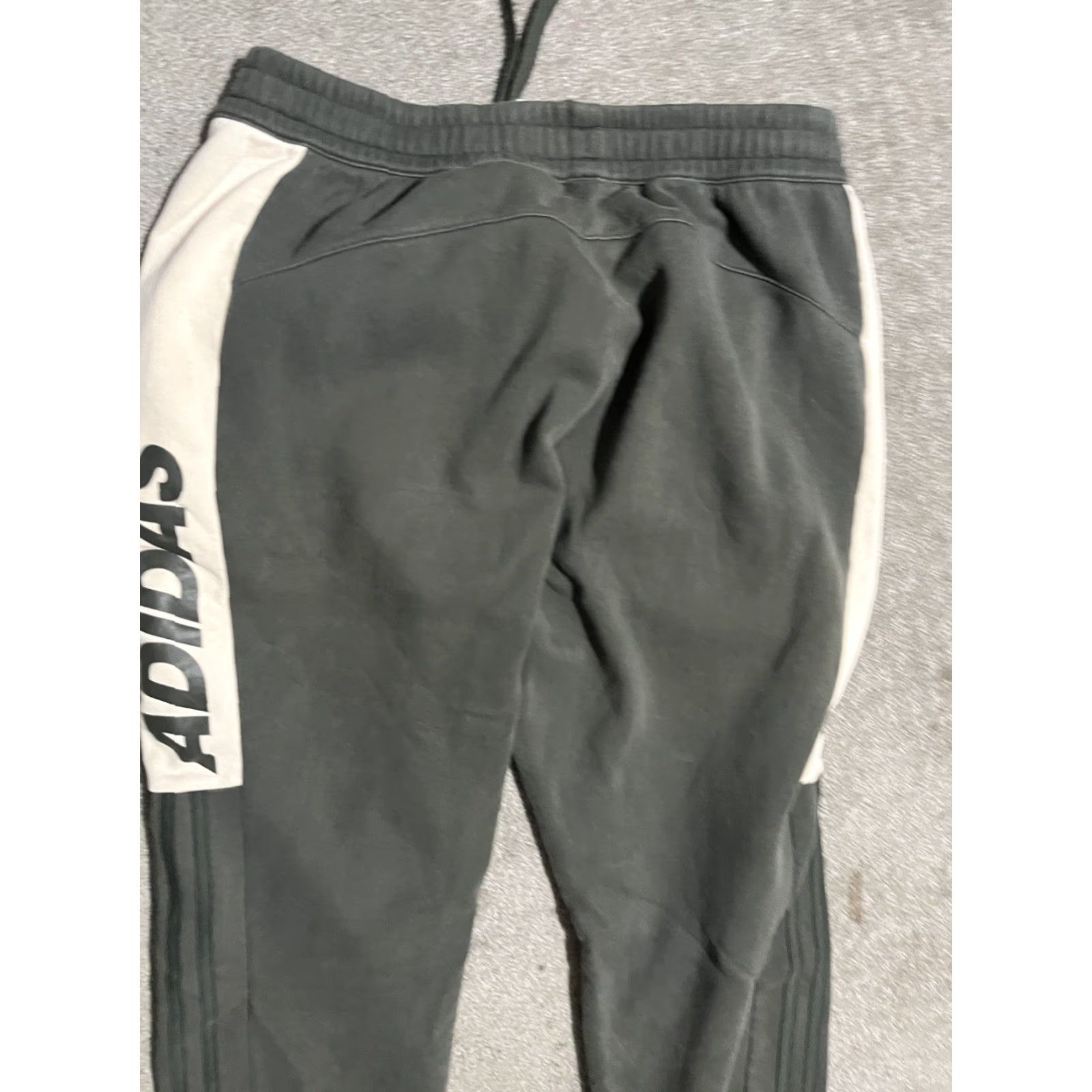 Adidas Adidas Post Game Green Gray Active Training Tapered Pants Mens Large Size US 33 - 4 Thumbnail