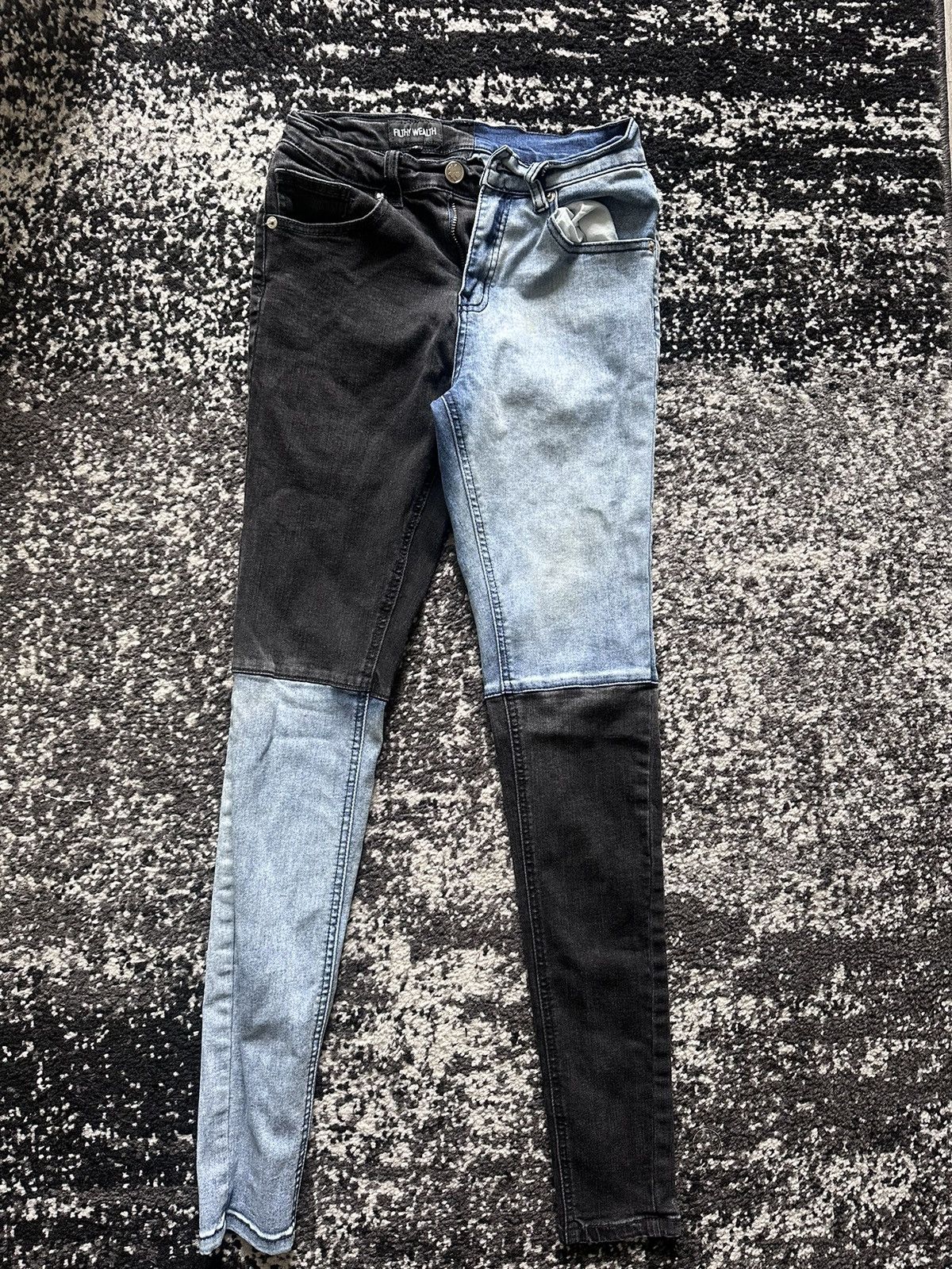Other Filthy Wealth Split Denim Pants Size US 26 / EU 42 - 1 Thumbnail