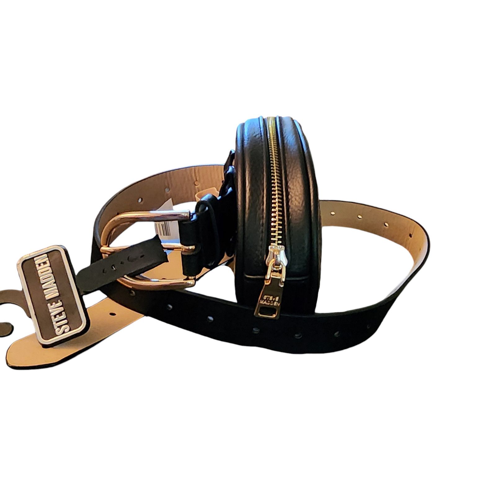 Steve Madden Steve Madden Black Faux Leather Belt Bag Belt Size Large Size ONE SIZE - 5 Thumbnail