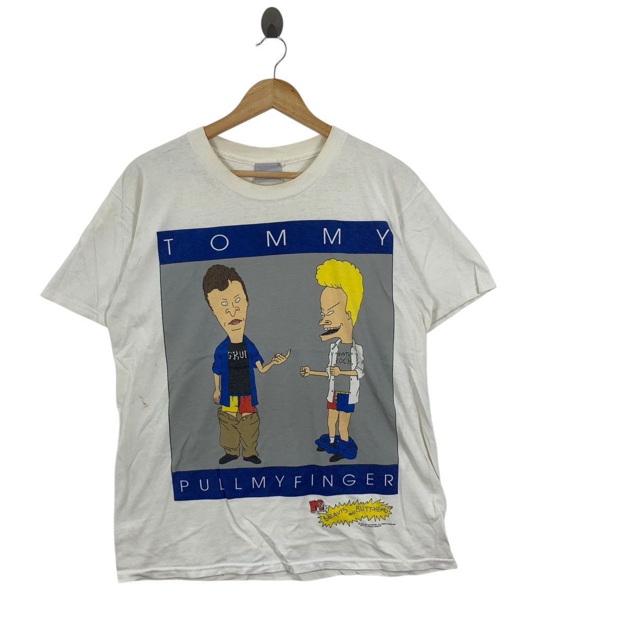 Vintage Vintage 1995 BEAVIS BUTTHEAD MTV Stanley Desantis Tee Shirt Size US M / EU 48-50 / 2 - 3 Thumbnail