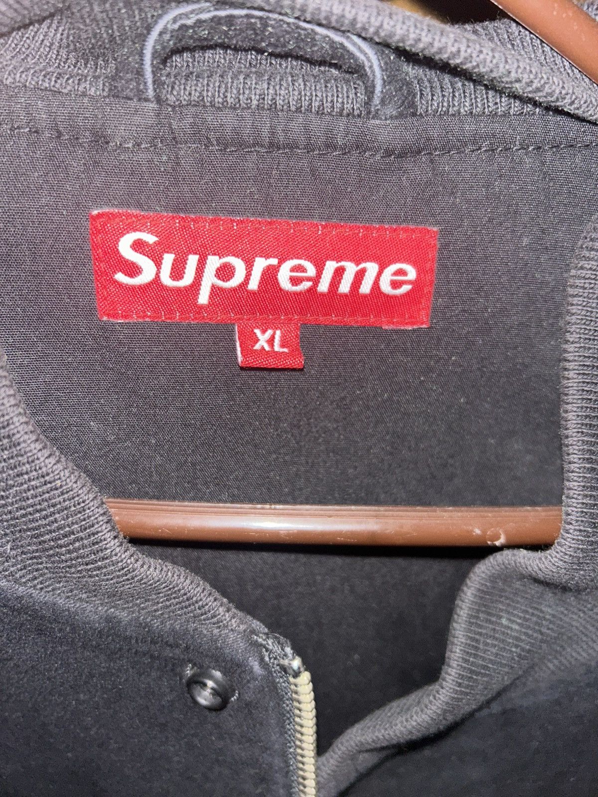 Supreme Black Supreme sued bomber jacket Size US XL / EU 56 / 4 - 3 Thumbnail