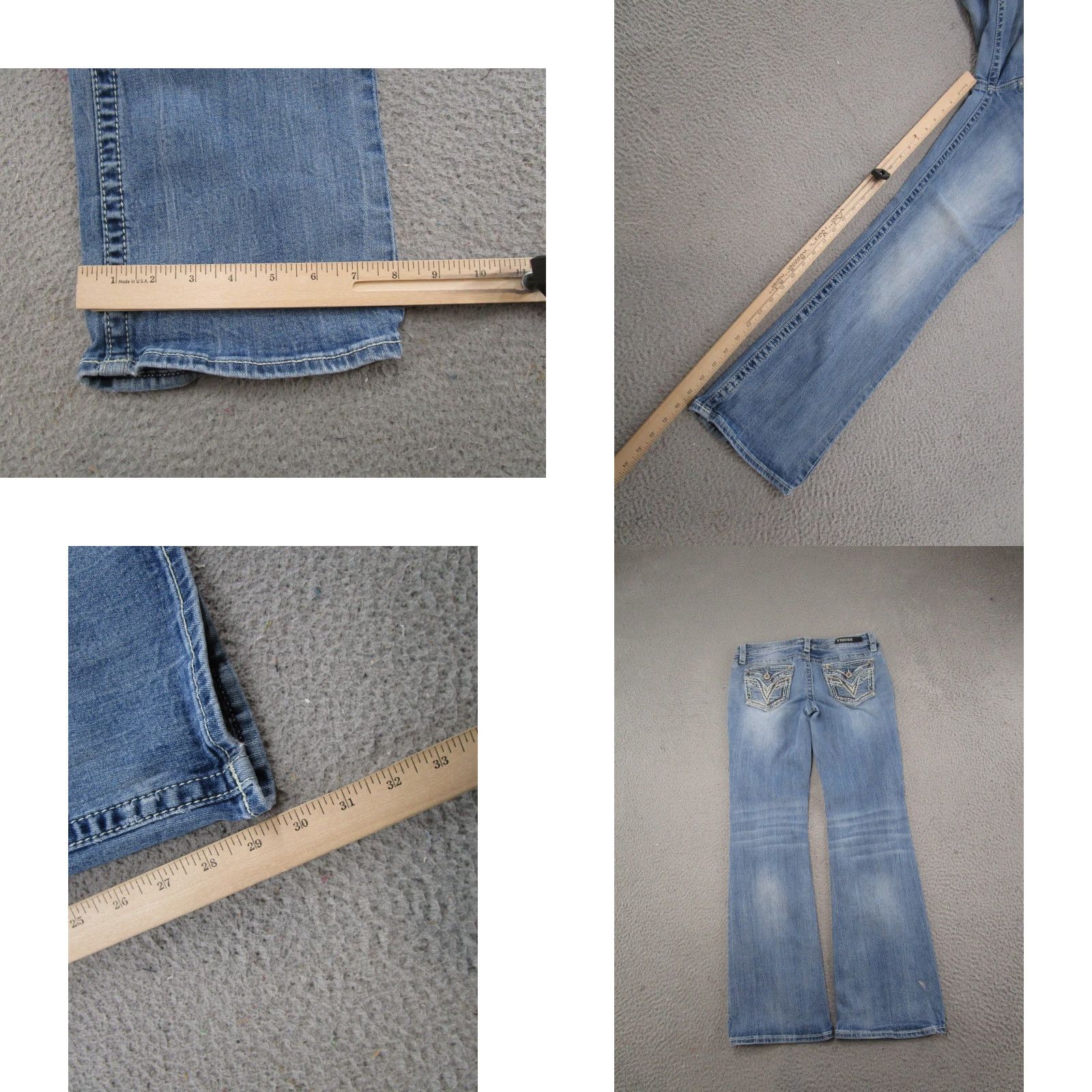 Vintage VINTAGE Vigoss Boot Cut Jeans Women's 8x32 Blue Denim Size 8 Heritage Fit 5-Pocket Design Jeans Womens Size 30" / US 8 / IT 44 - 9 Thumbnail