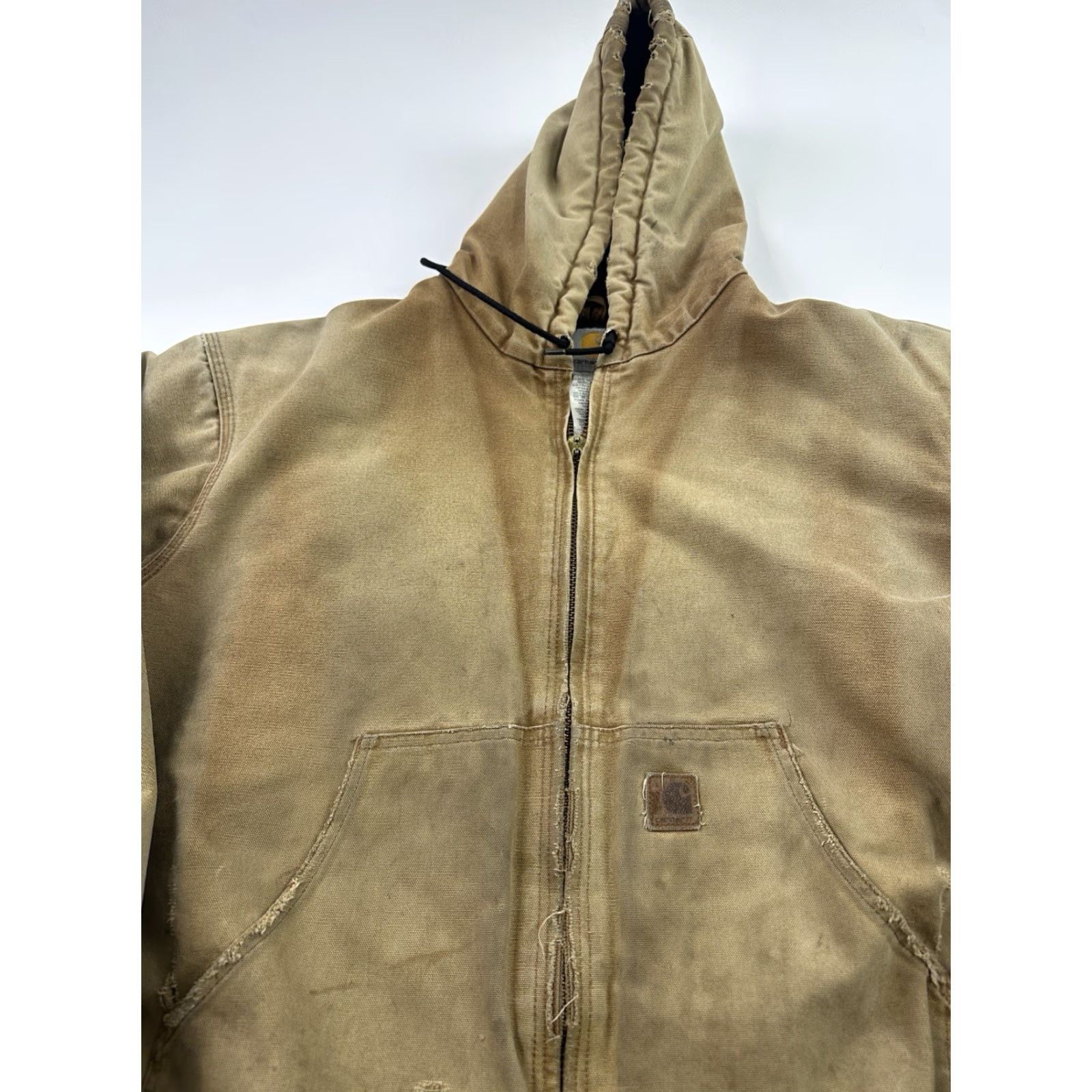 Carhartt VINTAGE Carhartt Jacket Mens 2XL Brown J130 Hooded Zip Work Cheap? Size US XXL / EU 58 / 5 - 5 Thumbnail