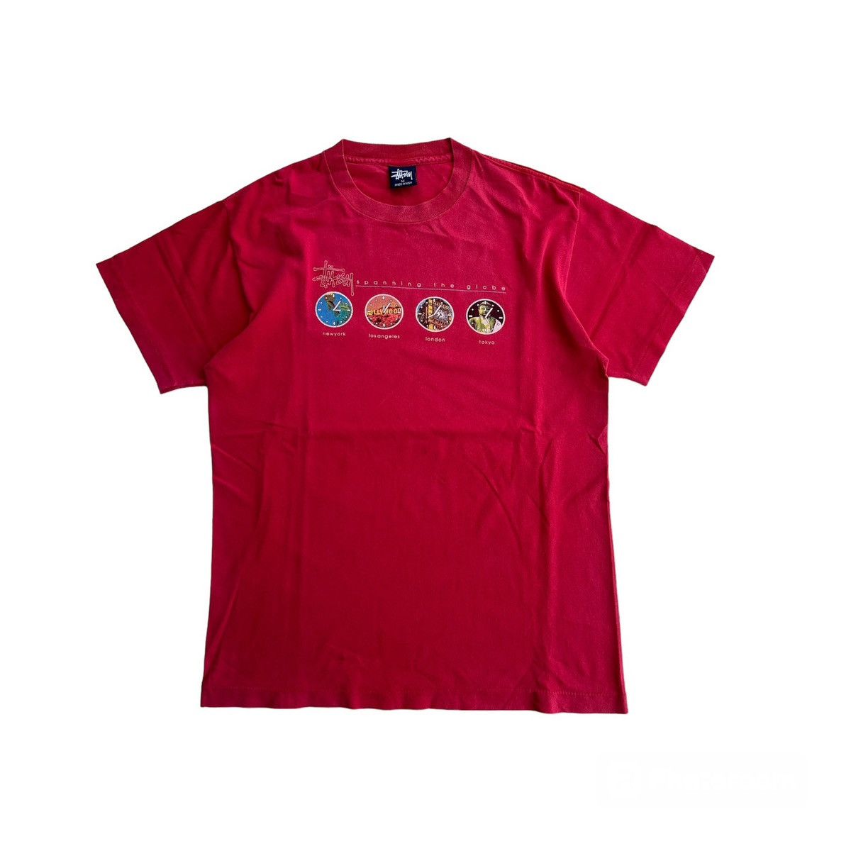 Stussy × Vintage Vintage Stussy Spanning The Globe Size US M / EU 48-50 / 2 - 1 Thumbnail