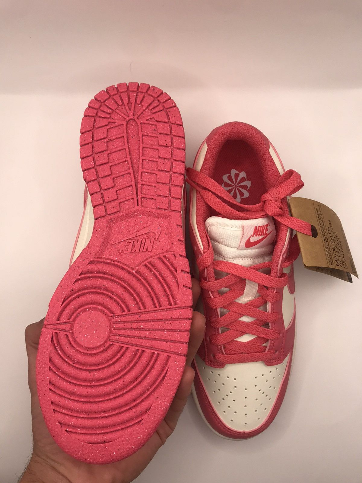 Nike Nike Dunk Low “Pink&White” Size US 9 / IT 39 - 5 Thumbnail