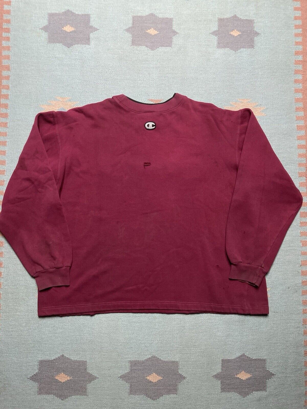 Champion × Vintage VTG crewneck sweatshirt champion embroidered patch logo XL Size US XL / EU 56 / 4 - 2 Thumbnail