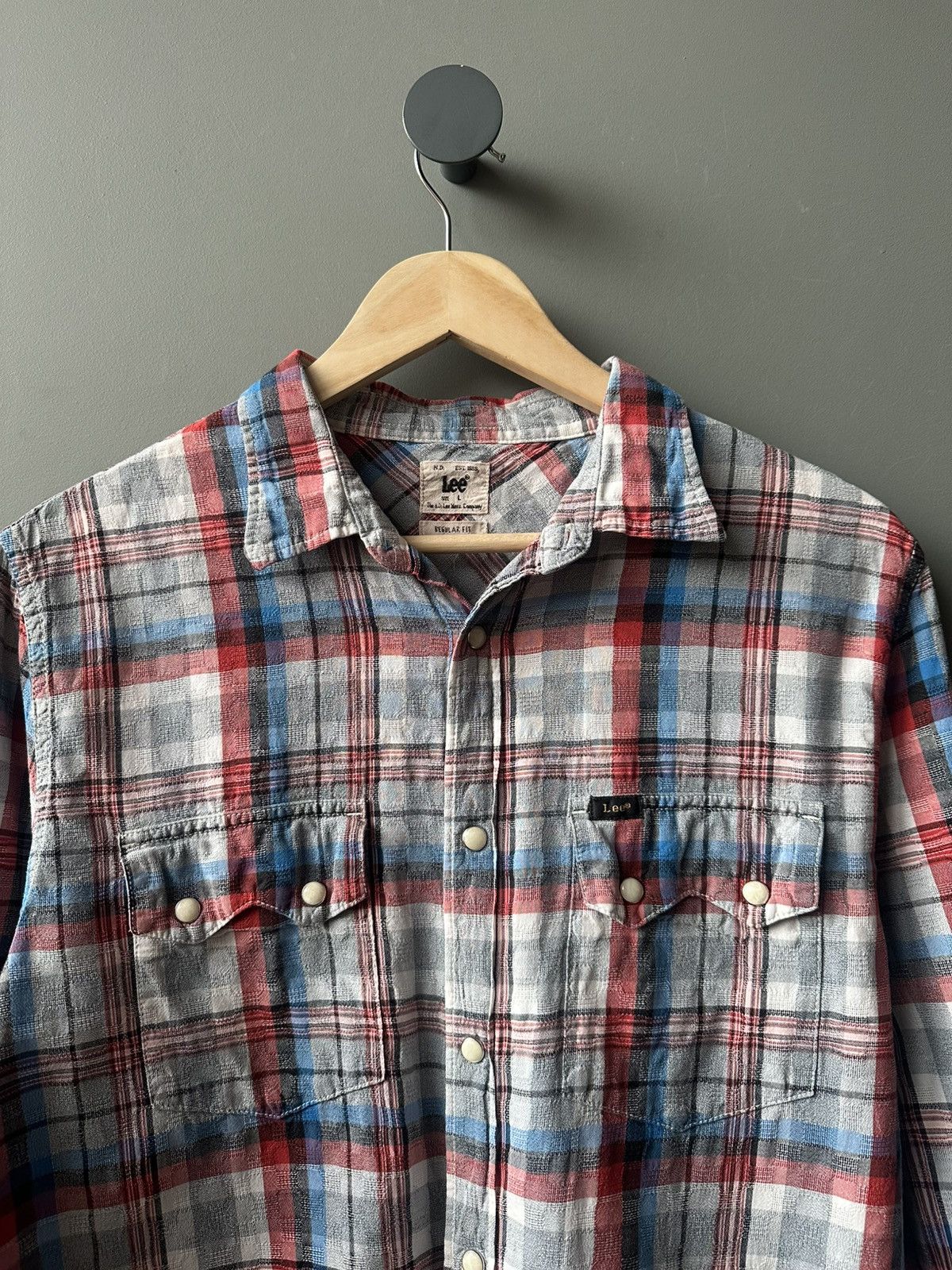 Lee Lee Western Check Cotton Shirt Size L Size US L / EU 52-54 / 3 - 2 Thumbnail