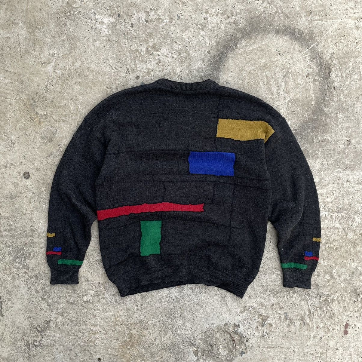 Vintage Vintage Knit Sweater Y2K Abstract Logo Style USA 90s Y2K Size US M / EU 48-50 / 2 - 2 Thumbnail