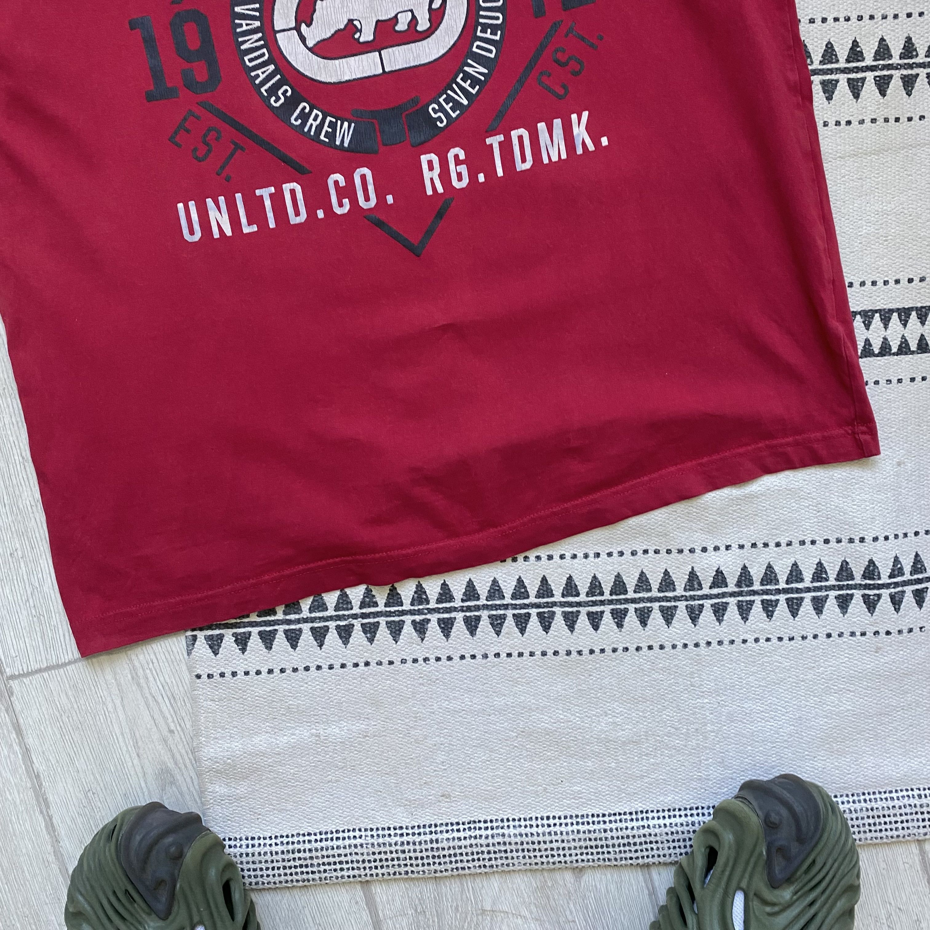 Ecko Unltd. Vintage ECKO unltd distressed tee Y2K Affliction Style Size US M / EU 48-50 / 2 - 4 Thumbnail