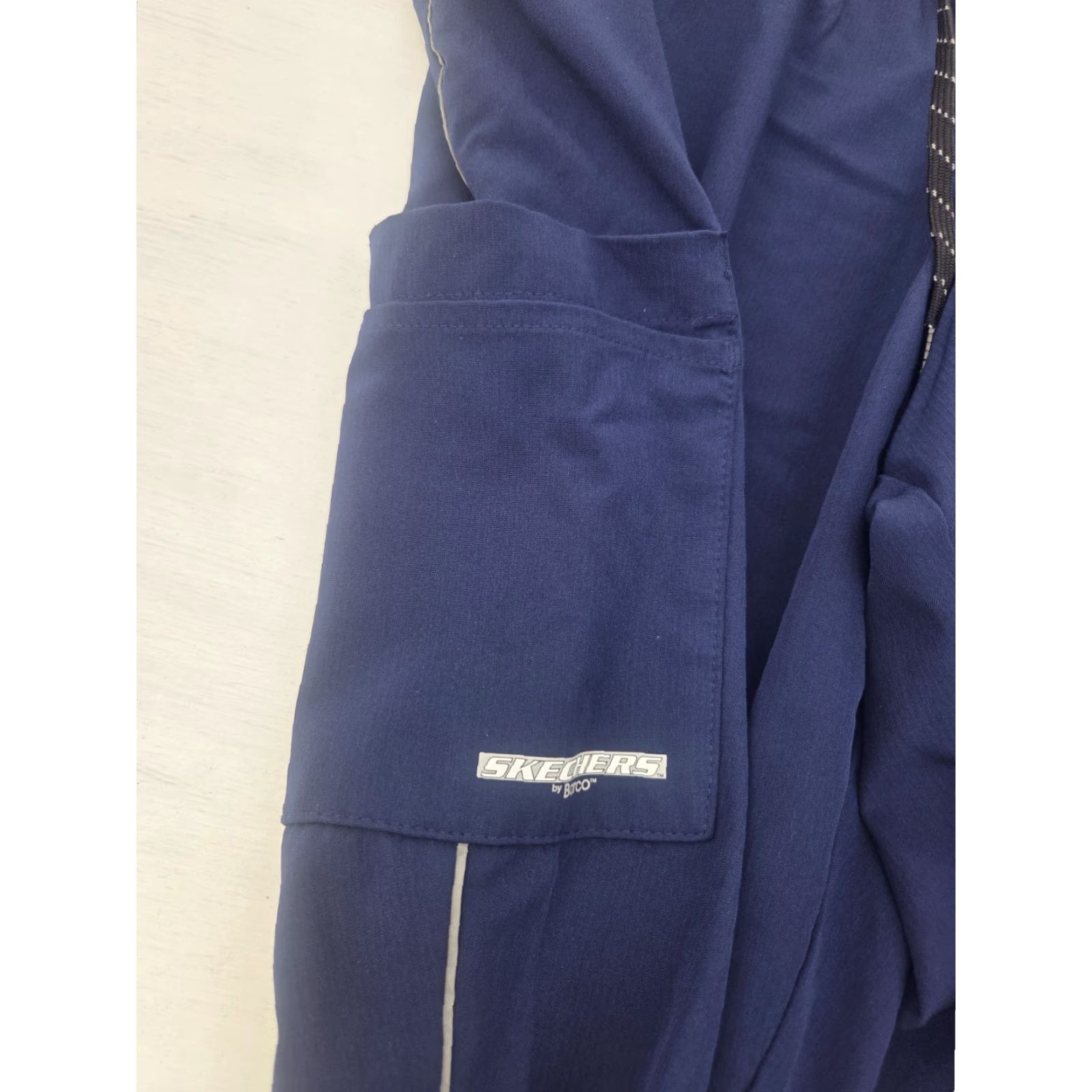 SKECHERS Skechers By Barco Scrub Pants Womens 2XL Blue Cargo Pocket Medical Caregiver Size 40" / US 18 - 2 Thumbnail
