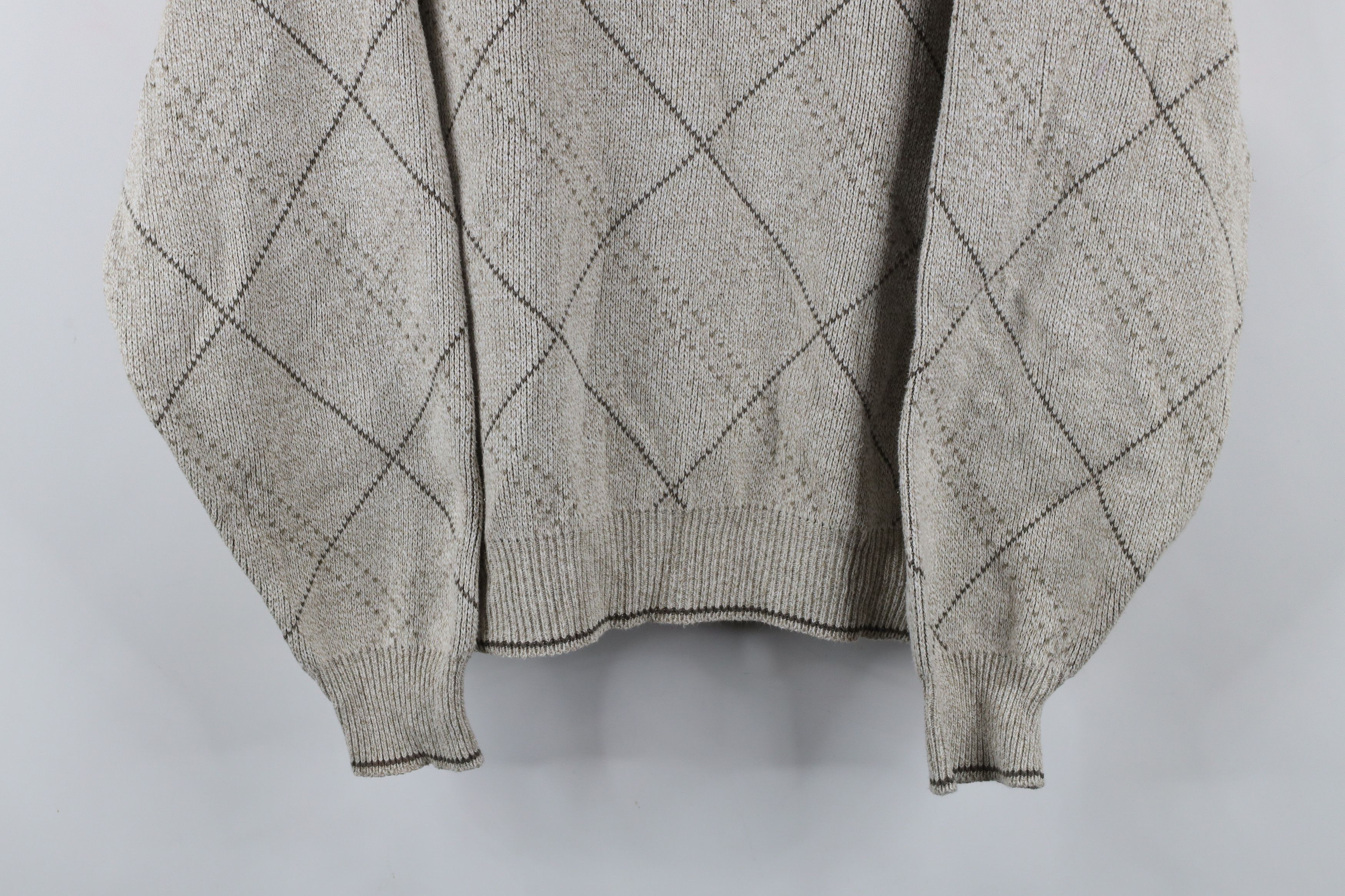 Vintage Vintage 90s Streetwear Checkered Knit Crewneck Sweater USA Size US M / EU 48-50 / 2 - 3 Thumbnail