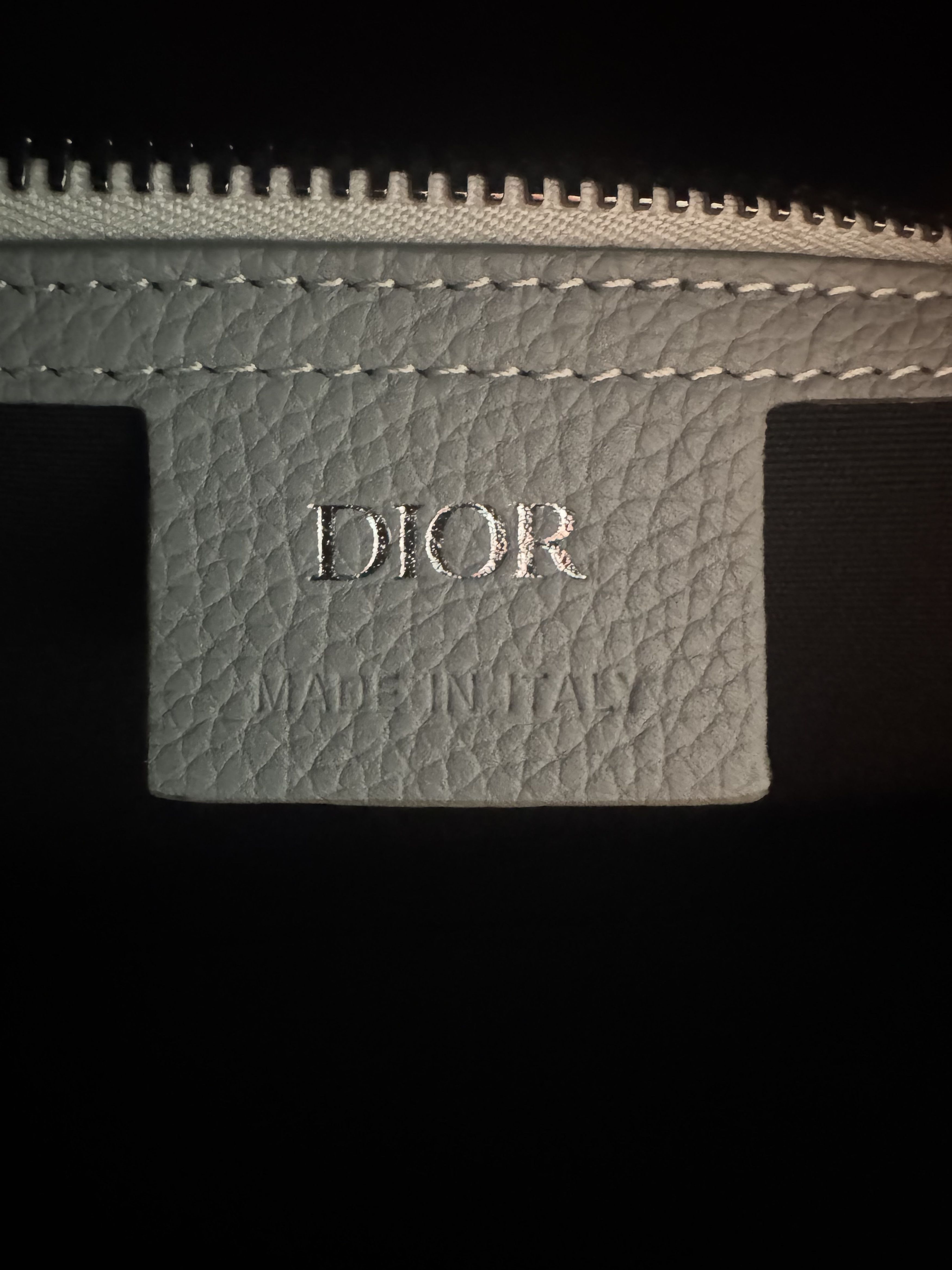 Dior Lingot 50 grain calf grey/white duffel bag Size ONE SIZE - 12 Thumbnail