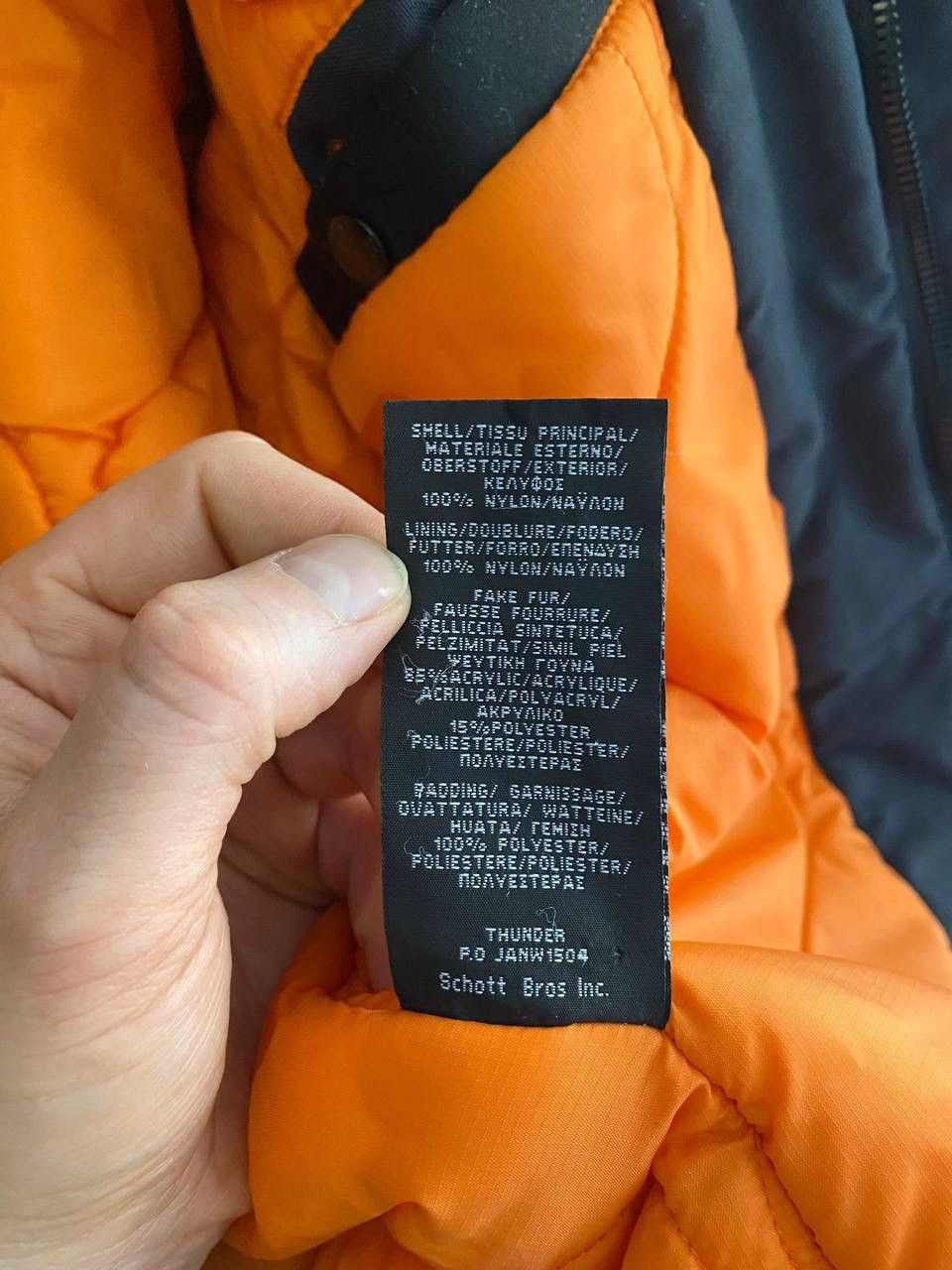 Schott Schott NYC Thunder Men's Winter Parka Jacket, Size M-L Size US M / EU 48-50 / 2 - 14 Thumbnail