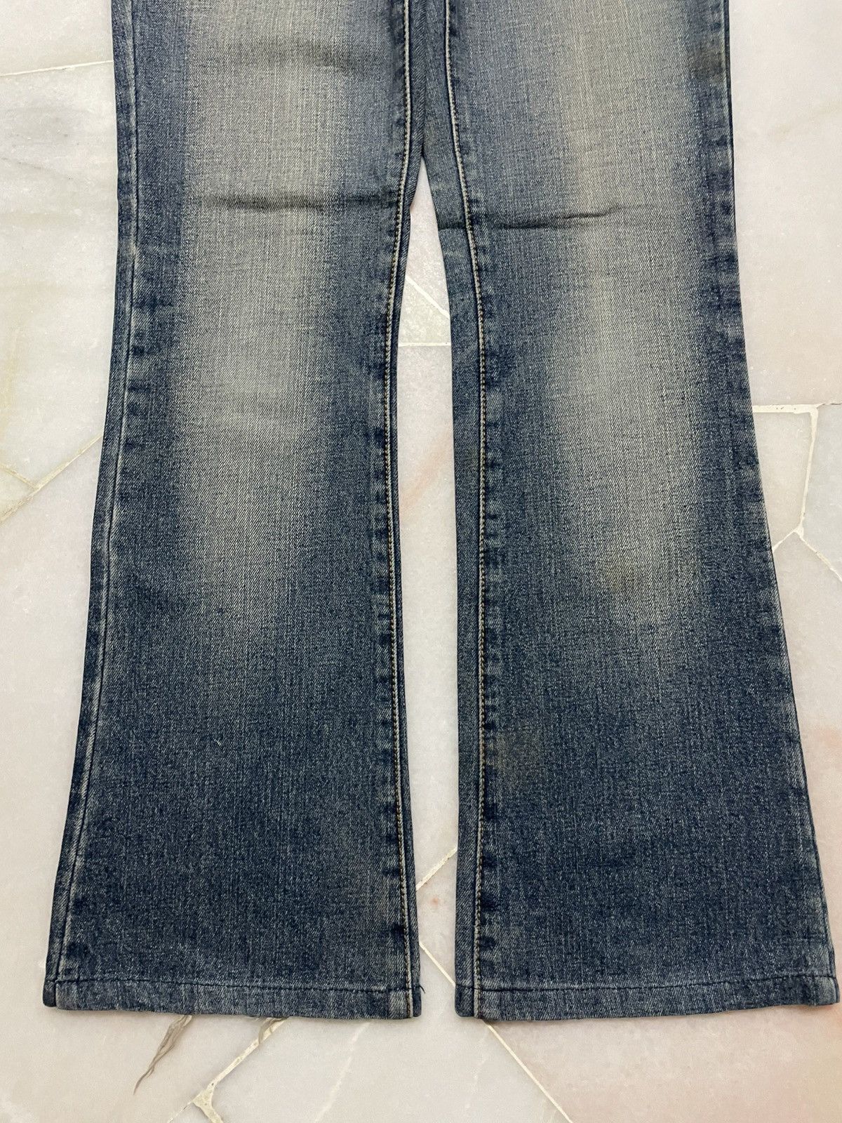 Japanese Brand 💥Flared💥90s Japanese Bushpants Mudwash Sick Distress Bootcut Size 28" / US 6 / IT 42 - 8 Thumbnail