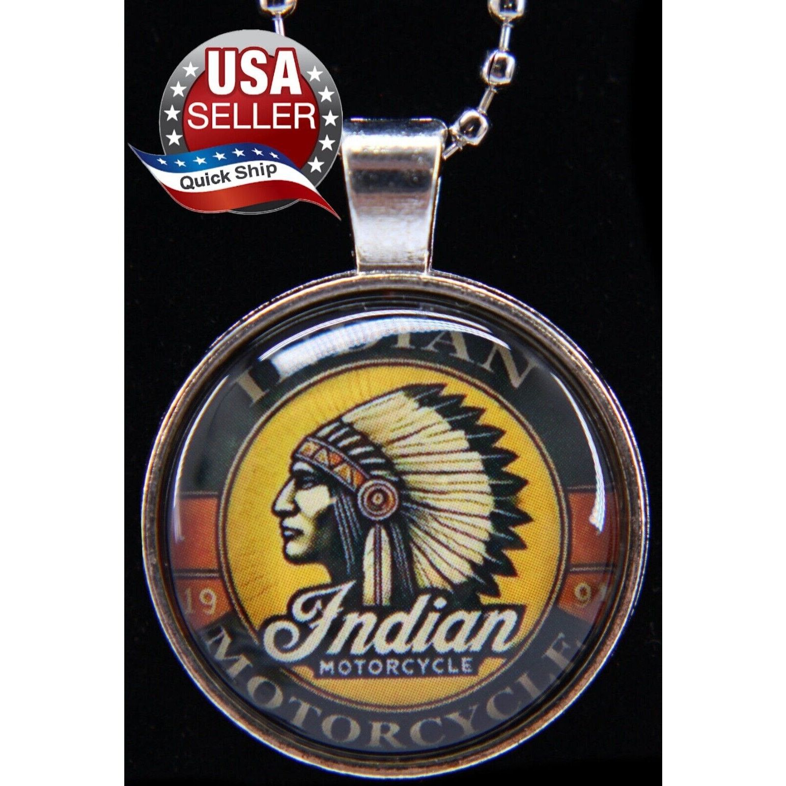 Other Indian Motorcycle Chief In Headdress Keychain Keyring Fob Size ONE SIZE - 4 Thumbnail