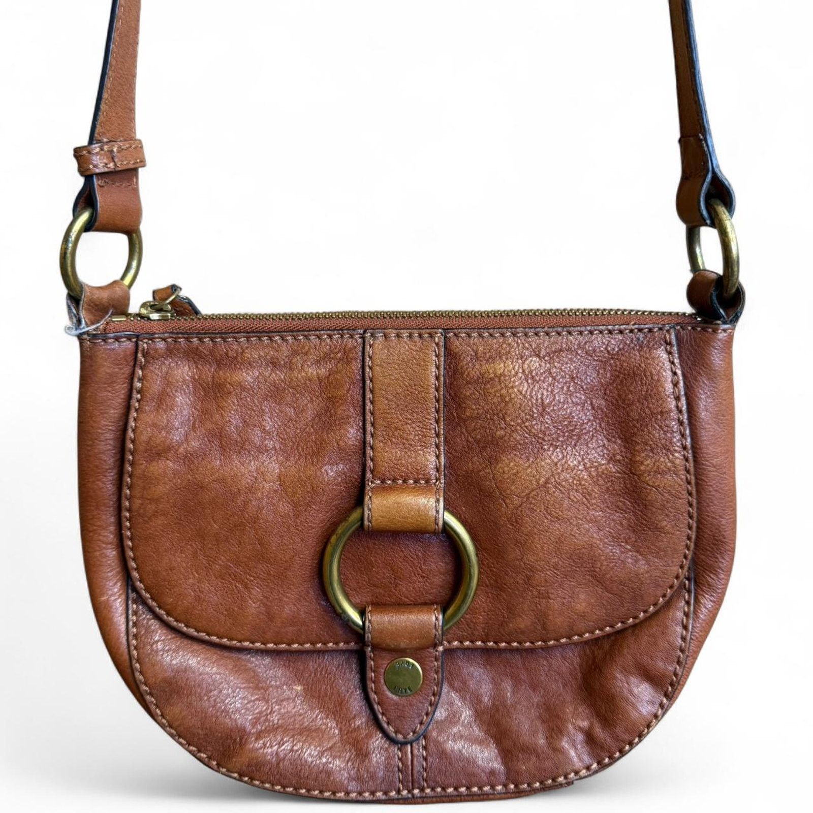 Frye Frye Ilana Harness Leather Small Saddle Crossbody Bag Size ONE SIZE - 1 Thumbnail