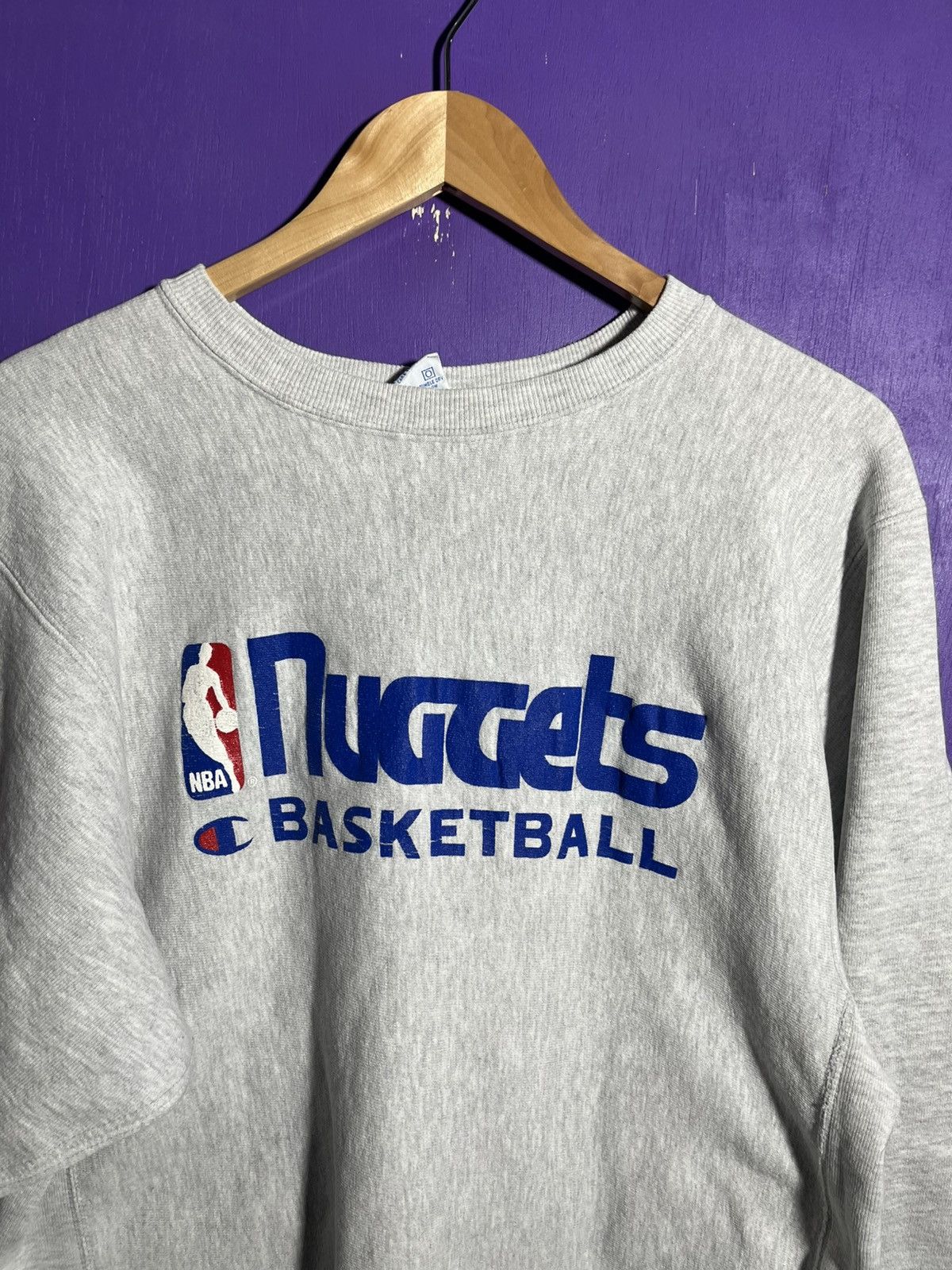 Champion × NBA × Vintage Vintage 90s Champion Denver nuggets reverse weave Size US M / EU 48-50 / 2 - 3 Thumbnail