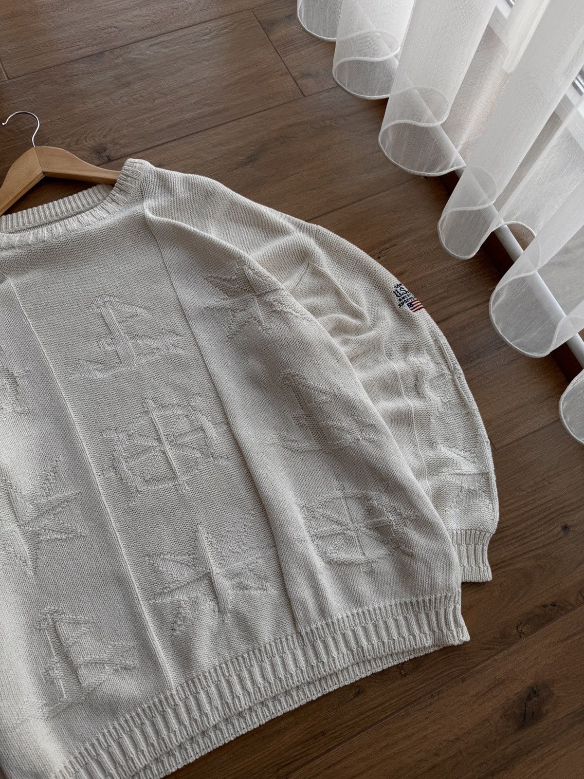 Gant × Vintage Vintage Gant USA Sea Pattern Anchor Fisherman Knitwear Sweat Size US XL / EU 56 / 4 - 3 Thumbnail