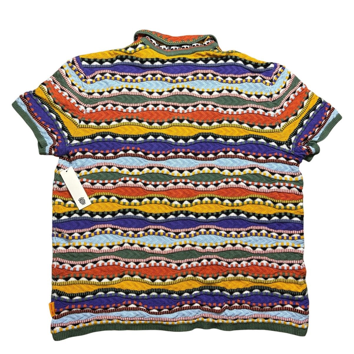Round Two NWT Round 2 Multicolor Stretchy Knitted Polo - Sz. Large Size US L / EU 52-54 / 3 - 6 Thumbnail