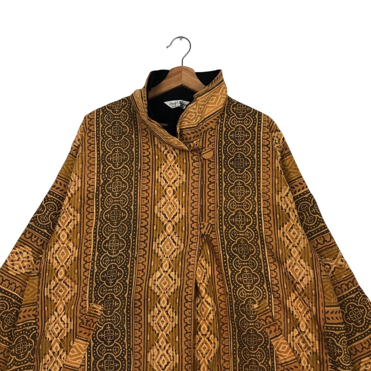 Japanese Brand × Vintage 📌Vintage Long Jacket Navajo Native Design Craft India Size US M / EU 48-50 / 2 - 4 Thumbnail