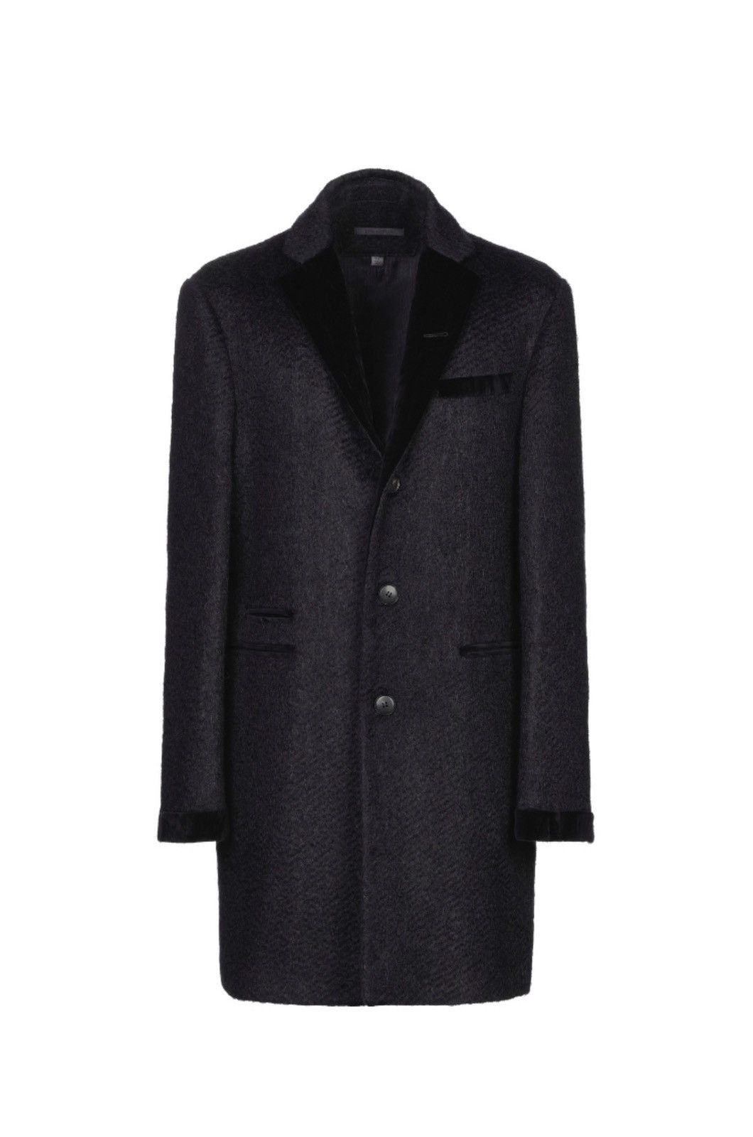 John Varvatos Velvet Trim mohair coat. 50 Size US M / EU 48-50 / 2 - 14 Thumbnail