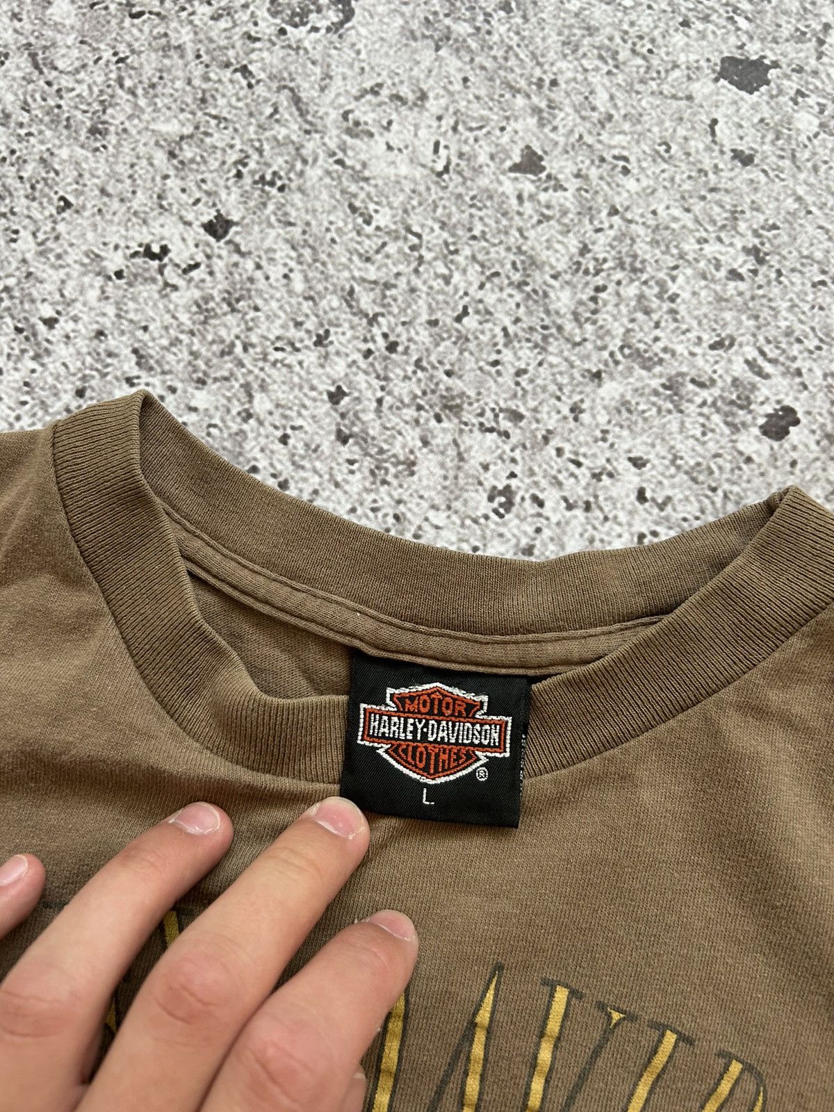Harley Davidson × Vintage Vintage 1990 Harley Davidson 3D Emblem American Legend Tee Size US L / EU 52-54 / 3 - 8 Thumbnail