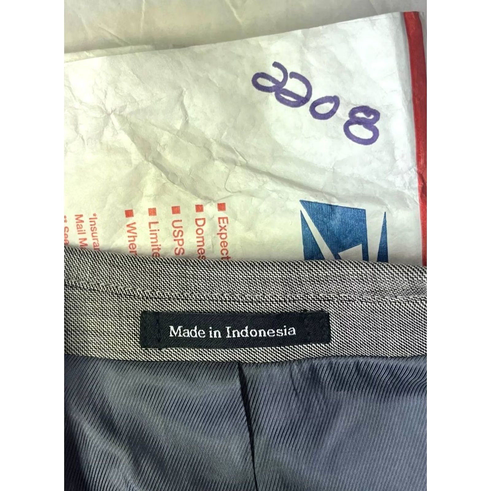 Egara EGARA Blazer Slim Fit 100% Wool Gray Men 36R Regular Notch Lapel 2-Button Single-Breasted Jacket, Designer, Modern, Business Formal Size 36R - 8 Thumbnail