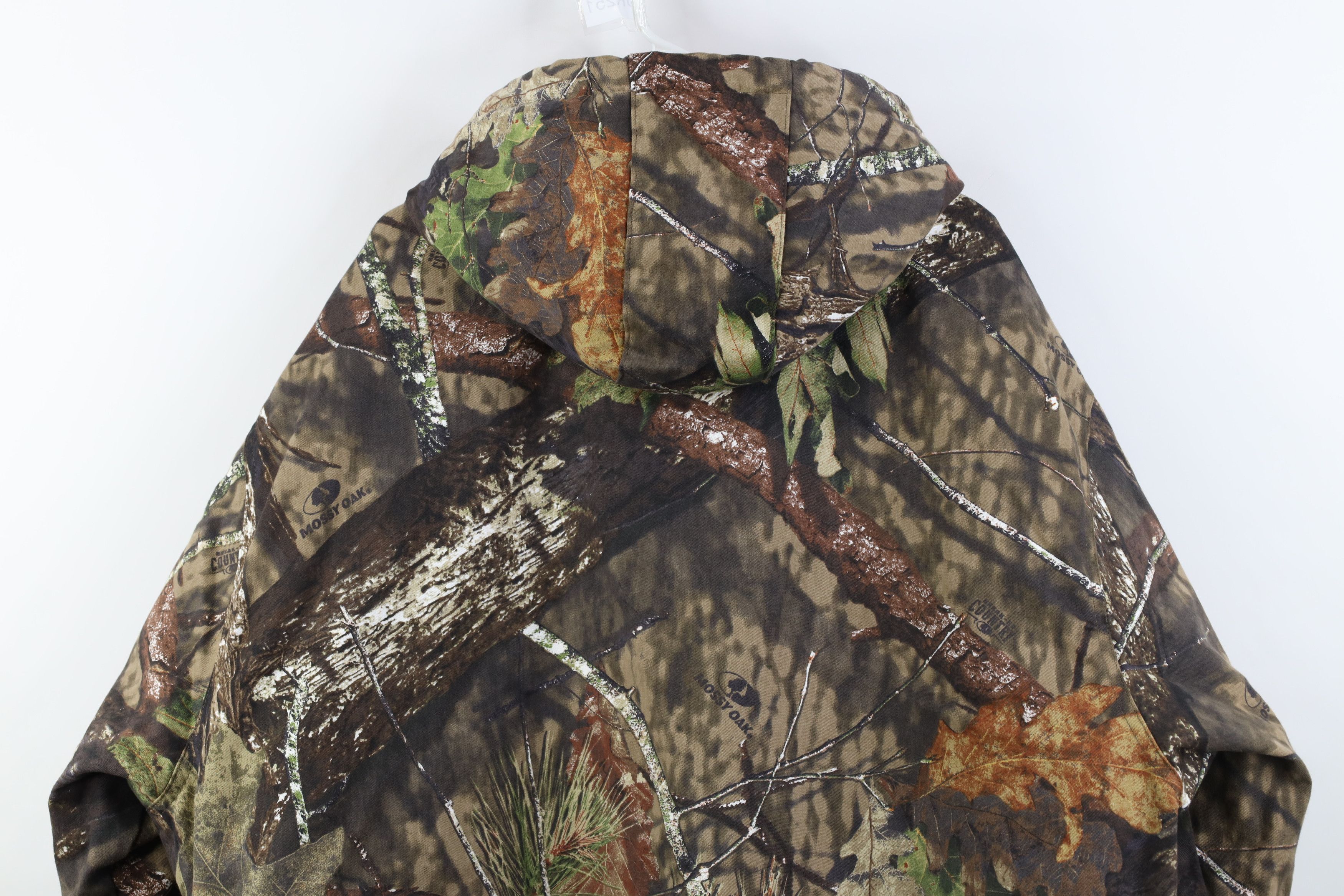 Vintage Vintage Streetwear Mossy Oak Camouflage Hooded Jacket Size US XXL / EU 58 / 5 - 14 Thumbnail
