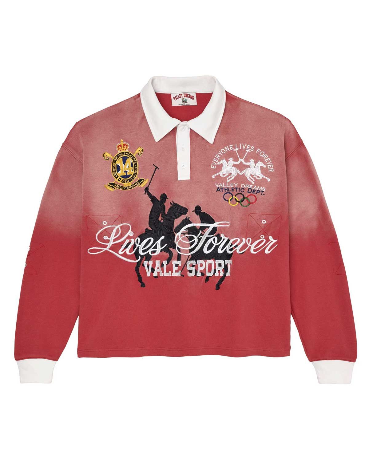 Vale Forever Rockefeller Rugby L/S Red Size US S / EU 44-46 / 1 - 1 Thumbnail