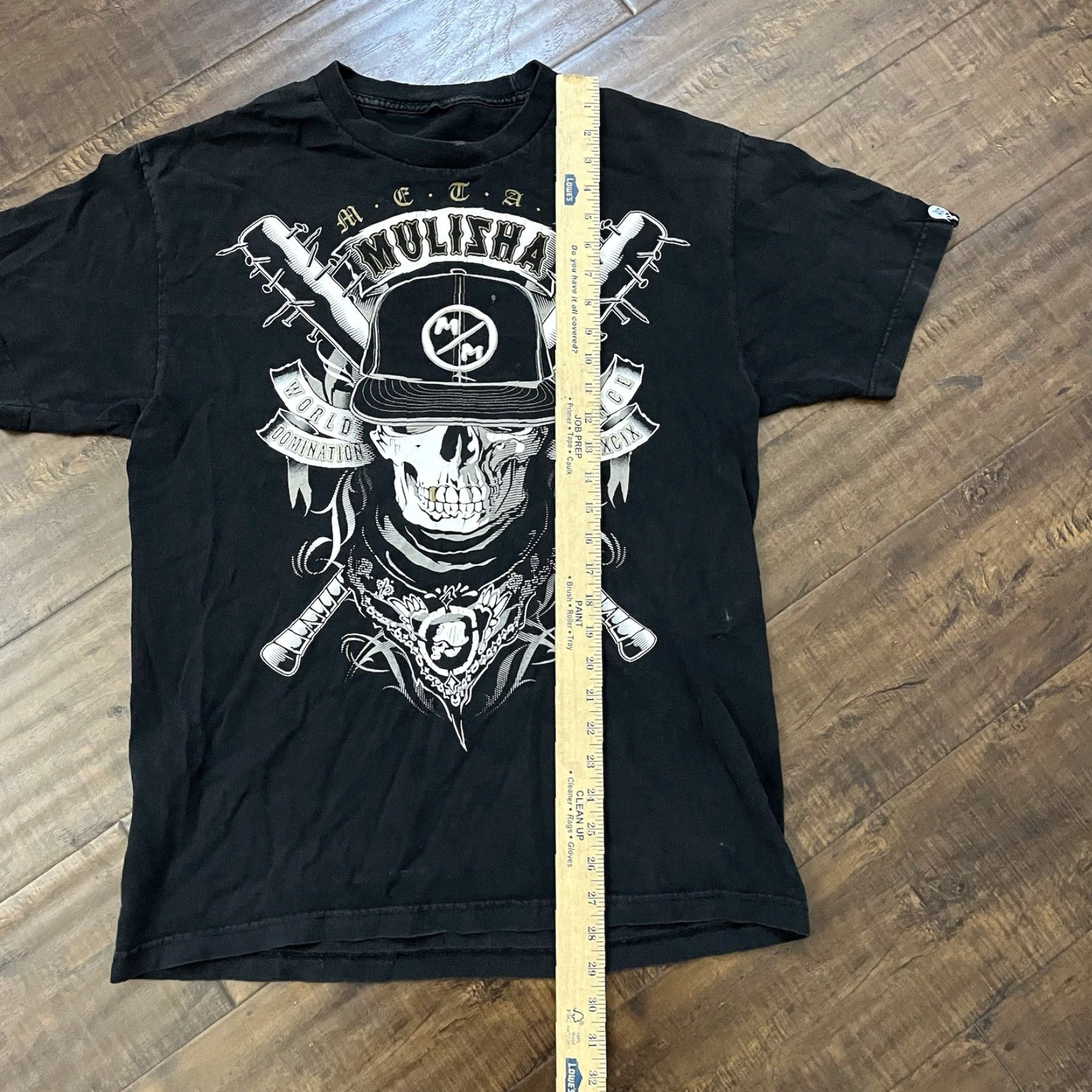 Metal Mulisha VINTAGE Metal Mulisha T-Shirt Skull Graphic Print Crew Neck Short Sleeve L Black Unisex Adults Grunge Emo Y2k Skater Goth MX Size US L / EU 52-54 / 3 - 3 Thumbnail