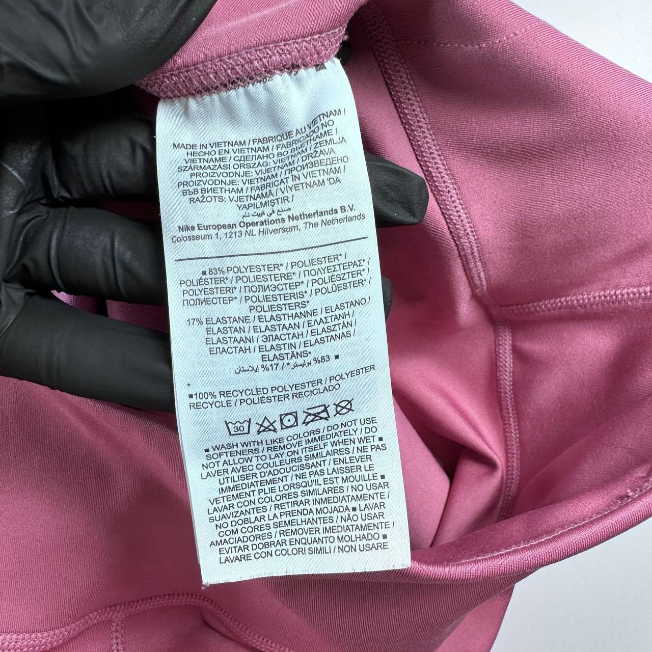 Nike Nike Dri Fit Leggings Pink Training Gym Yoga Womens Size L Size 27" / US 4 / IT 40 - 3 Thumbnail