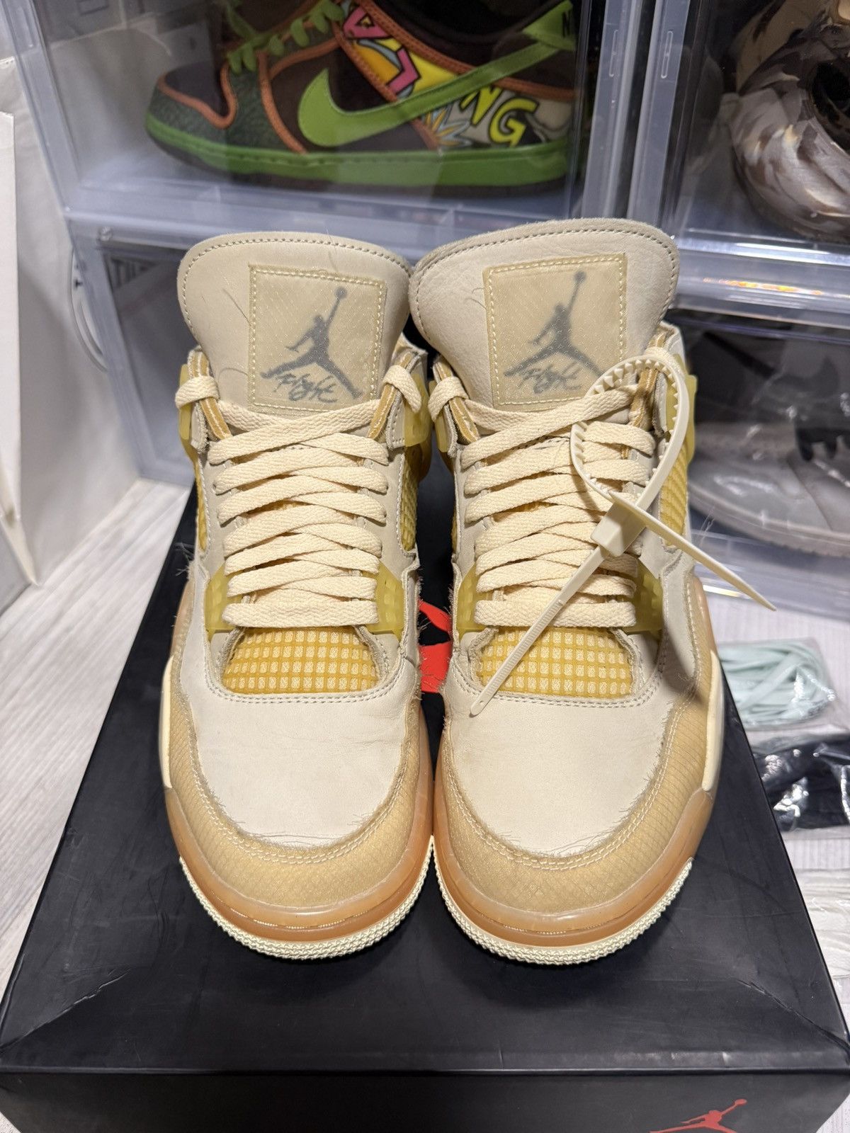 Jordan Brand × Off-White Women’s Air Jordan 4 Retro SP Off White Sail Size US 11 / IT 41 - 4 Thumbnail
