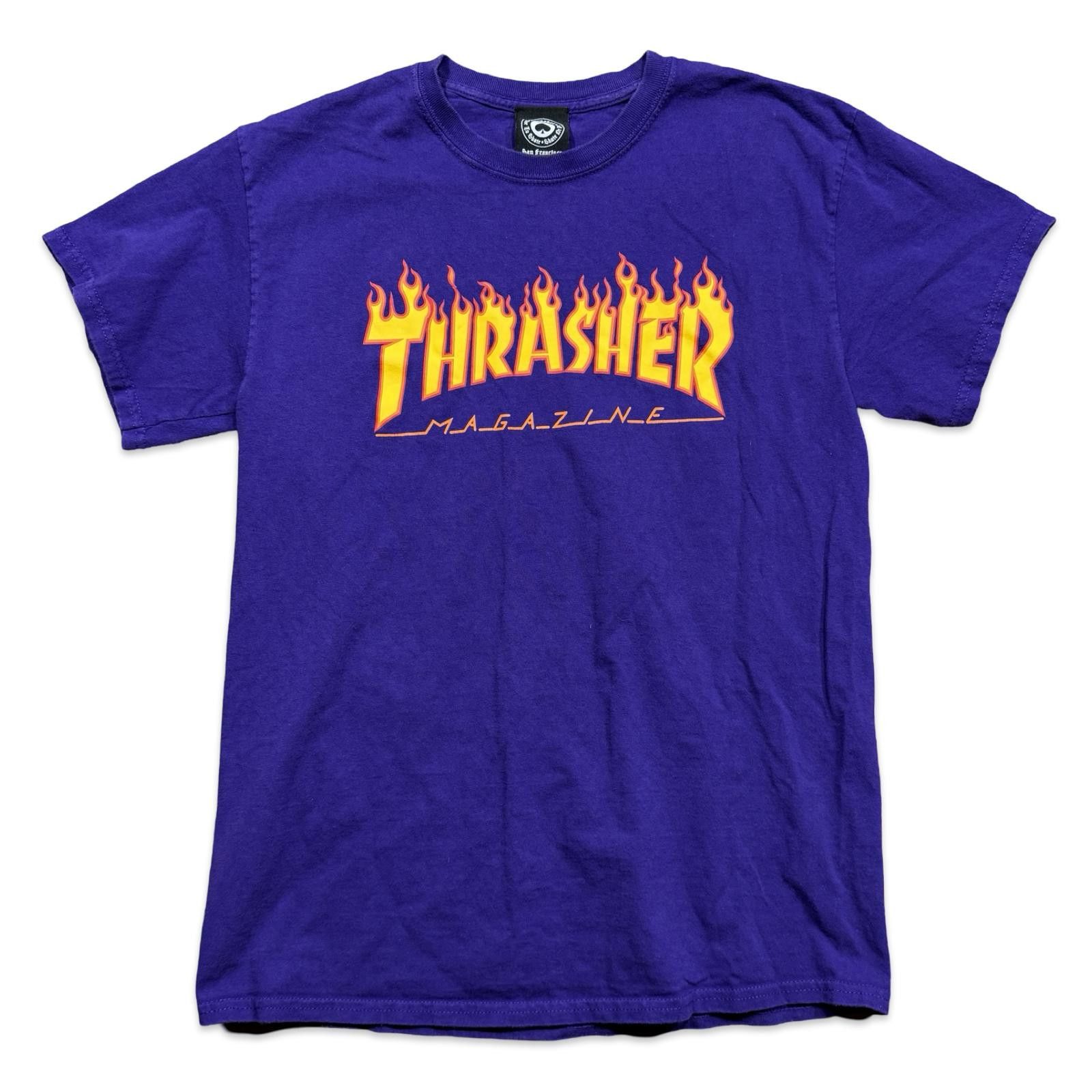Thrasher Thrasher Magazine Purple Flame Logo Graphic T-Shirt Size US XL / EU 56 / 4 - 1 Thumbnail