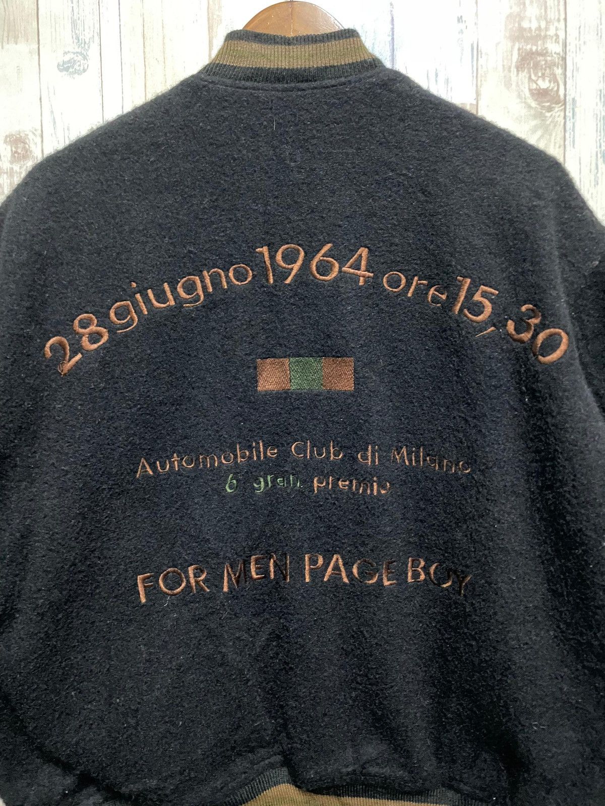 Vintage Vintage Page Boy Wool Varsity Jacket Size US XL / EU 56 / 4 - 4 Thumbnail