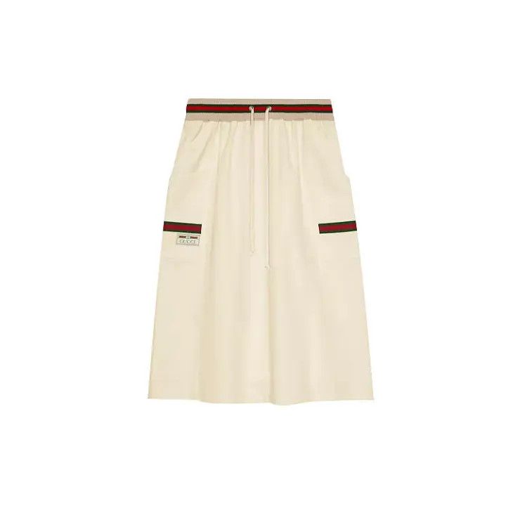 Gucci Gucci Ivory Label Jacquard Skirt Size 30" / US 8 / IT 44 - 1 Thumbnail