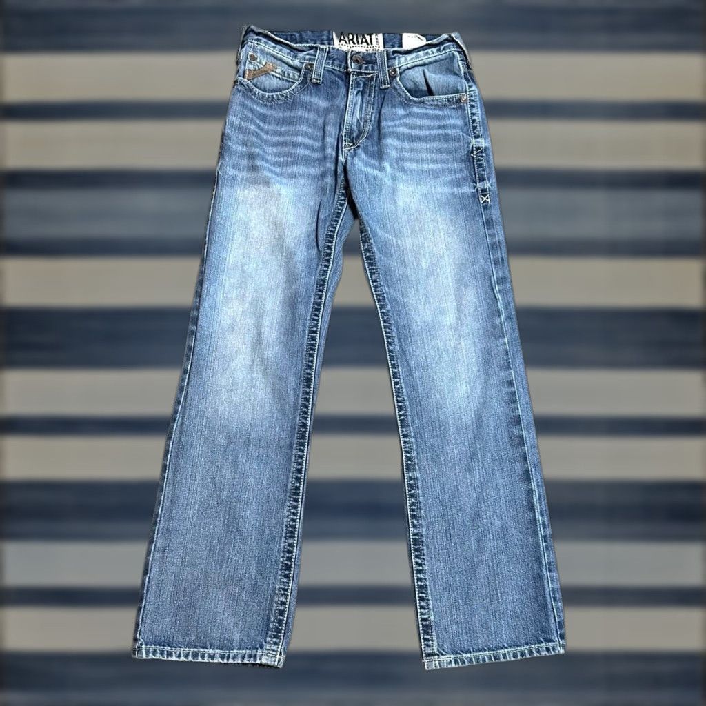 Ariat Ariat Denim M5 Slim Straight Women's Blue Jeans Size 29x32 Western Cowboy Horse Southwestern M5 Slim Straight Jeans Size 29" - 1 Thumbnail