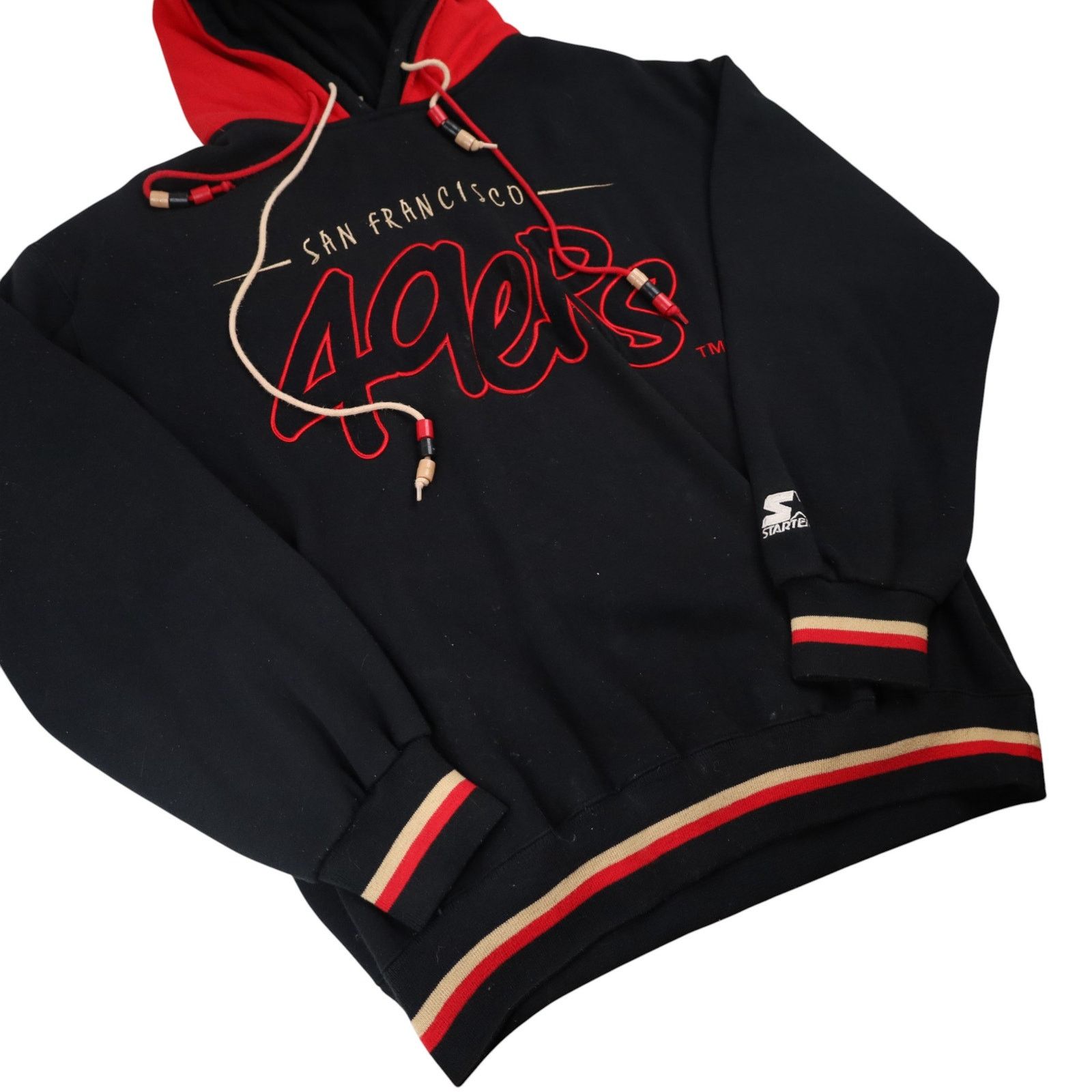 NFL × Starter × Vintage Vintage 90s Starter San Francisco 49ers Double Hood Hoodie Size US L / EU 52-54 / 3 - 3 Thumbnail