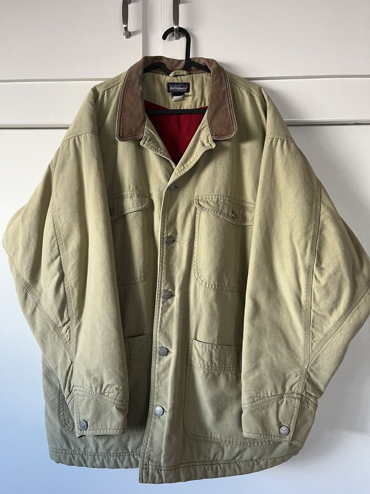 Patagonia 1991 Patagonia Fleece Lined Canvas Chore Coat Size US XL / EU 56 / 4 - 1 Thumbnail