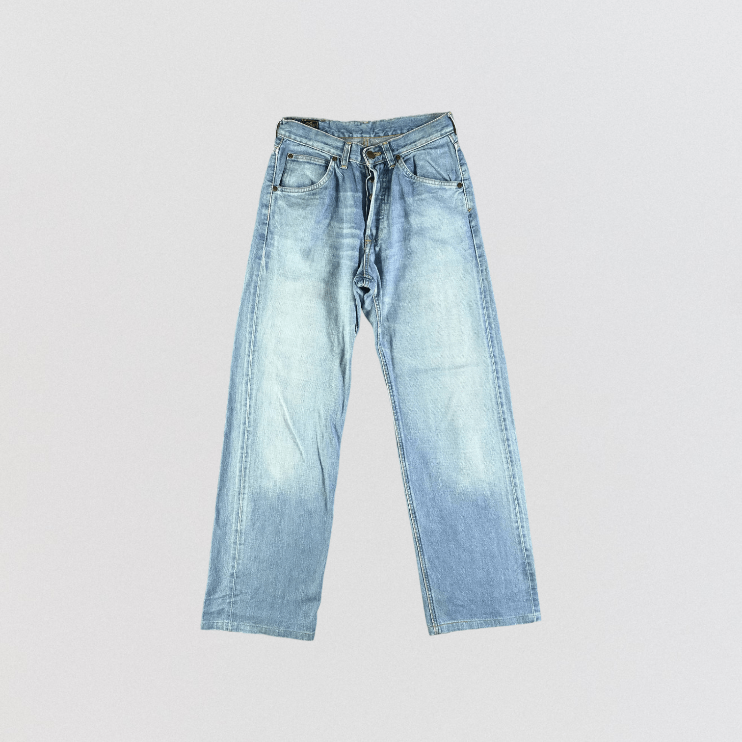 Lee × Vintage Vintage Blue Wash Lee Selvedge Jeans-JM3675 Size 29" - 1 Thumbnail