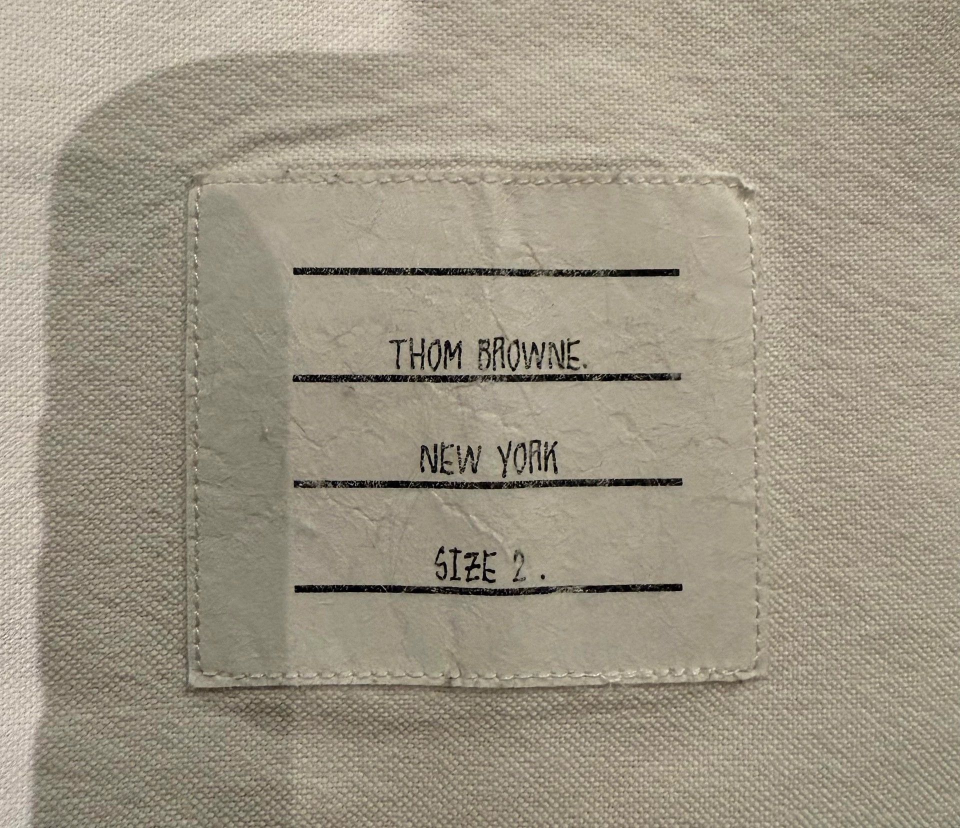 Thom Browne Thom Browne Color Placket White Oxford Shirt Size 2 9/10 Size US M / EU 48-50 / 2 - 4 Thumbnail