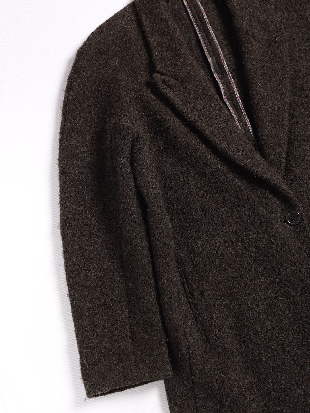 Etro Etro Milano Lana Wool Long Coat Brown Khaki Olive Jacket Size US M / EU 48-50 / 2 - 6 Thumbnail