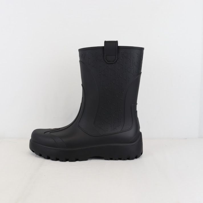Dior o1rshd1 Rubber Garden Boot in Black Size US 10 / EU 43 - 2 Thumbnail